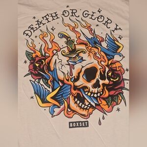 Box Set Men's Medium Death Or Glory NWOT Tee